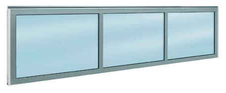 Panel con ventana Tipo A Vista libre: 635 245 mm Marco de acristalamiento: Marco de material sintético negro o marco de aleación inyectada negro Alto de paneles: