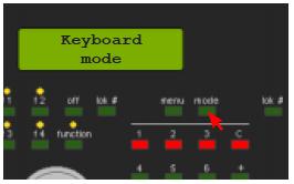 2. Configurar la Intellibox en "Modo teclado pulsando el botón