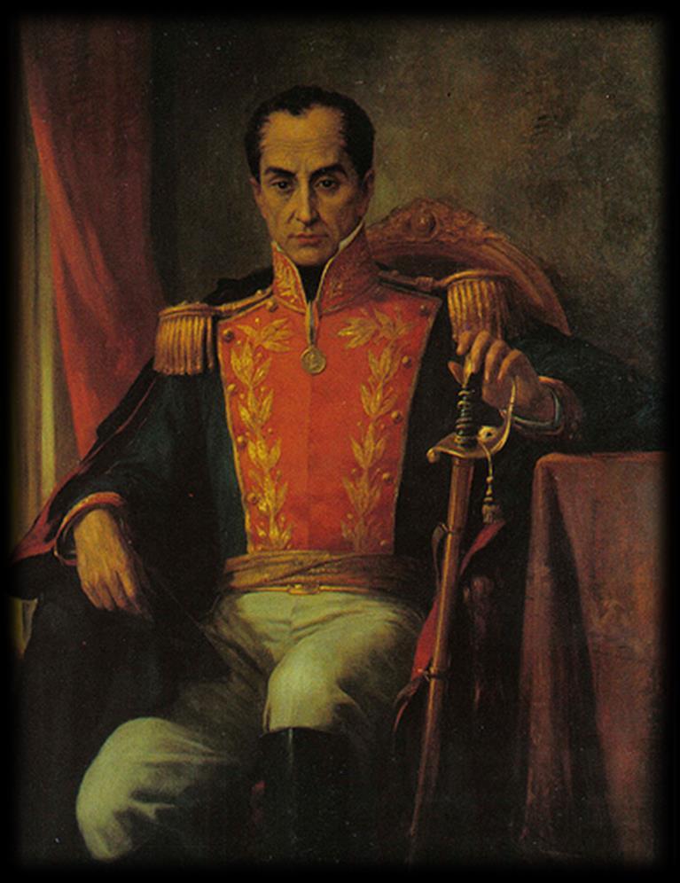 Simón Bolivar Militar y político venezolano, figura más destacada de la Emancipación Americana frente al Imperio Español. Contribuyó a la independencia de Bolivia, Colombia, Ecuador, Perú y Venezuela.