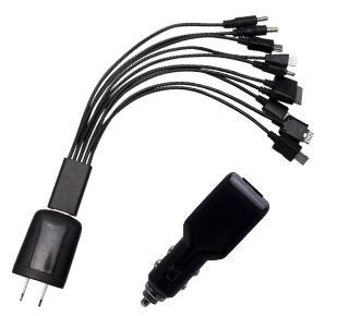 Página28 Cable con 10 adaptadores y contactos