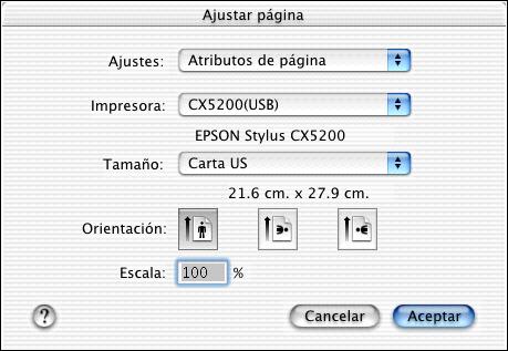 Cómo imprimir bajo Macintosh OS X Si está utilizando una aplicación para imprimir que es compatible con OS X, siga los pasos a continuación para imprimir el documento.