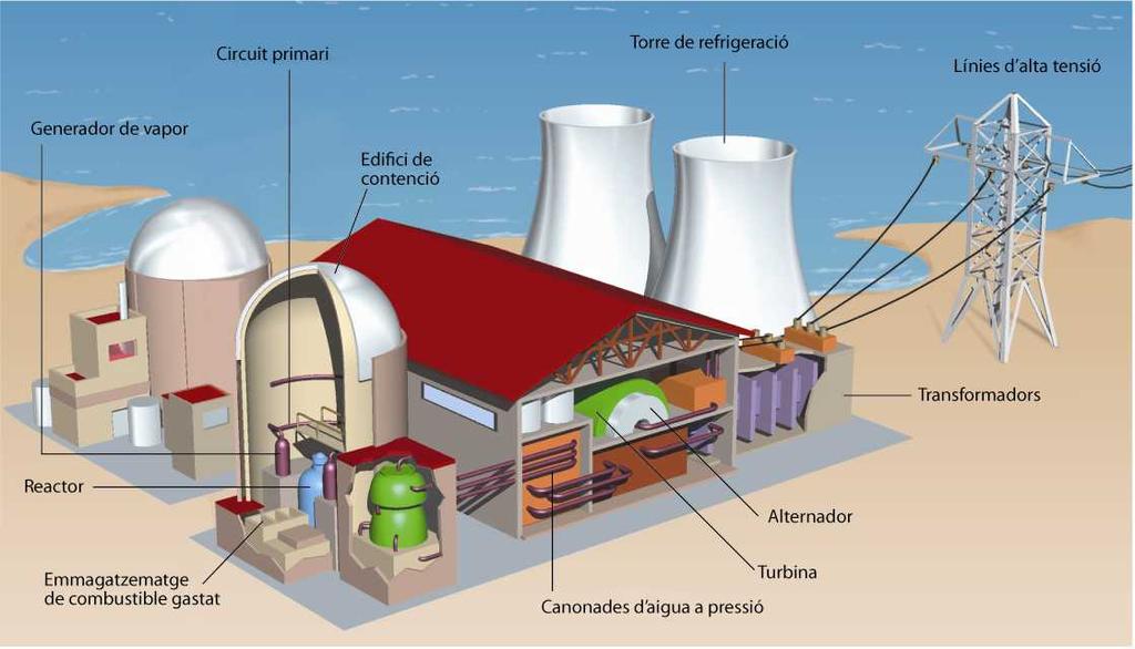Les centrals nuclears I Aquest tipus de centrals utilitzen l energia que hi ha