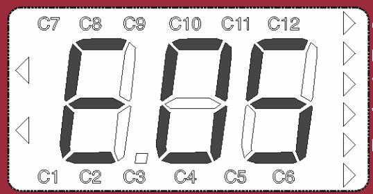 3.1 Pantalla La pantalla del regulador es de tipo LCD de 3 dígitos y siete segmentos.
