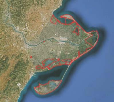 Delta del Ebro Cataluña Nº Ramsar 19 (BOE nº 73 26/3/93) Coordenadas 40º 42 49 N / 0º 51 03 E Municipio Provincia Tarragona Tarragona Superficie espacio Ramsar: 7802 ha Profundidad: variable (0,3 6