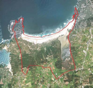 Laguna y arenal de Valdoviño Galicia Nº Ramsar 25 (BOE nº 73 26/03/93) Coordenadas 43º 36 29 N / 8º 10 03 W Municipio Provincia Valdoviño La Coruña Superficie espacio Ramsar: 487,25 ha Profundidad: