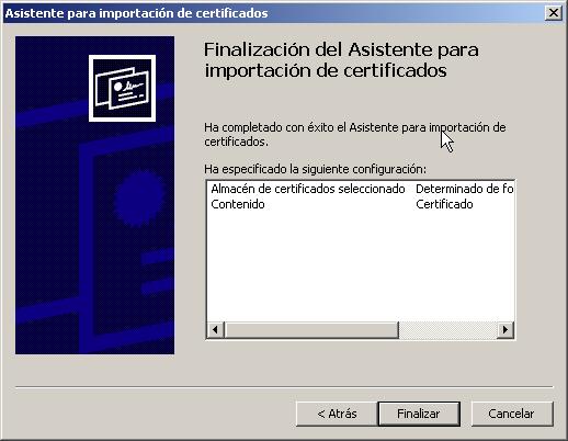 En Windows XP: d) Premeu Finalitzar o Acabament. Haureu d anar acceptant els missatges que us apareguin a la pantalla fins que surti la pàgina corresponent a la descàrrega de la clau.