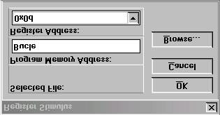 Figura 62.- Cuadro de diálogo del Registro de Estímulos. Seguidamente se carga el archivo para lo cual se selecciona el botón de Browse.