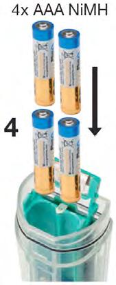 a r a l a m e d i d a del potencial redox Icono de nivel de batería Icono de autoadiagnostico Icono de calibración y tampones utilizados L M H Con pantalla retro-iluminada a color Sensor sustituible
