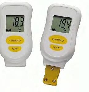 370ºC (resolución ±1ºC) Alimentación 1 pila botón CR2032 (vida > 200h) Dimensiones 78 x 43 x 20 mm DS-5020-0013 Termómetro digital termopar K, SIN SONDA.