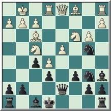 man.] 19...c6 [19...Tb8 20.f4 c6 21.f5 exf5 22.Cxf5 gxf5 23.Txf5 Db6 Clara ventaja negra. Huzman.] 20.Dxb7 Tb8 21.Dxa7 Txb2 22.Tf2 Tb5 23.a4 [23.Td2 Da8 24.Dxa8 Txa8 Con compensación por el peón.