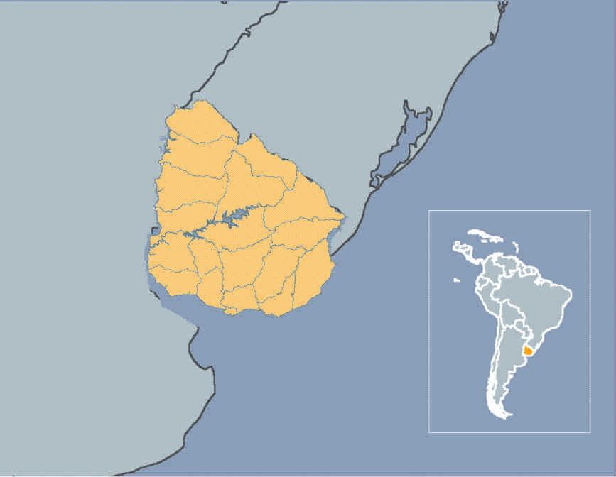 Territorio y Clima Brasil Argentina República Oriental del Uruguay AREA TOTAL Kms2 318.413 Area Terrestre " 176.215 (+/- 64 Km2) Suma total de los Departamentos " 175.