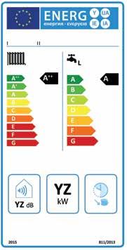 Etiqueta energética A partir del 26 de Septiembre de 2015 todos los equipamientos deberán llevar bien visible la etiqueta ERP, siempre que tengan una potencia inferior a 70KW y acumulación inferior a