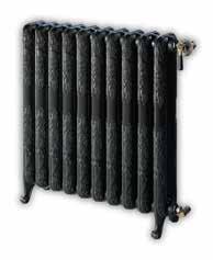 Emisores radiadores de hierro fundido epoca Excepcional resistencia a la corrosión, lo cual confiere al radiador una duración ilimitada, no comparable a ningún otro