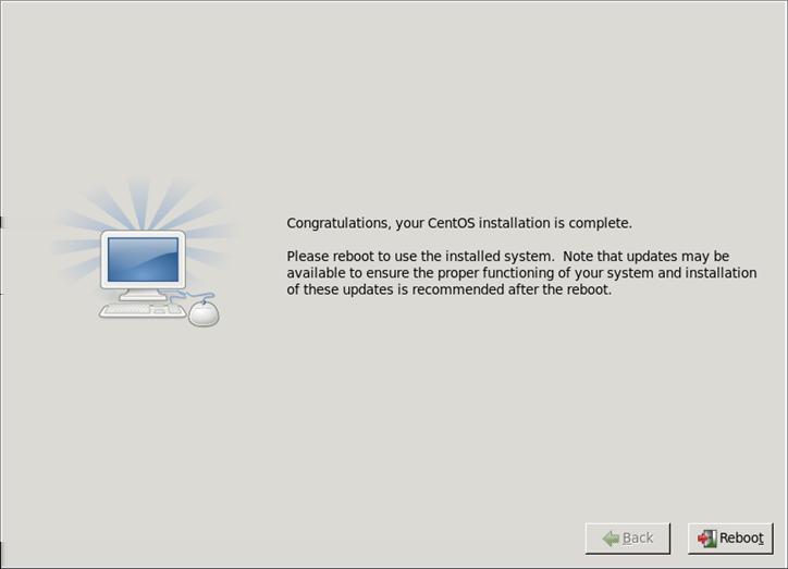 Actualizar el sistema con un DVD Resultado El sistema muestra un mensaje si la instalación o actualización está completa.