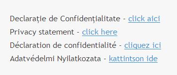 Inainte de accesarea butonului Continua aveti posibilitatea de a accesa link-ul Cum protejeaza Western Union datele personale in vederea consultarii declaratiei de cofidentialitate in care este
