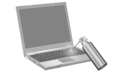 5 Limpieza del TouchPad y del teclado La presencia de suciedad y residuos grasos en el TouchPad puede hacer que el puntero se desplace por la pantalla de forma descontrolada.