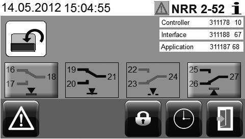 Operación Lista de mensajes de falla y alarma Figura 18 NRR 2-5. O Ejemplo: El valor es menor que el punto de conmutación MIN.