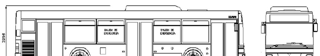 Diseño de autobuses de 12 metros Ya que la entrada por todas las puertas es una medida aplicable a toda la flota de Dbus, también se incluye el