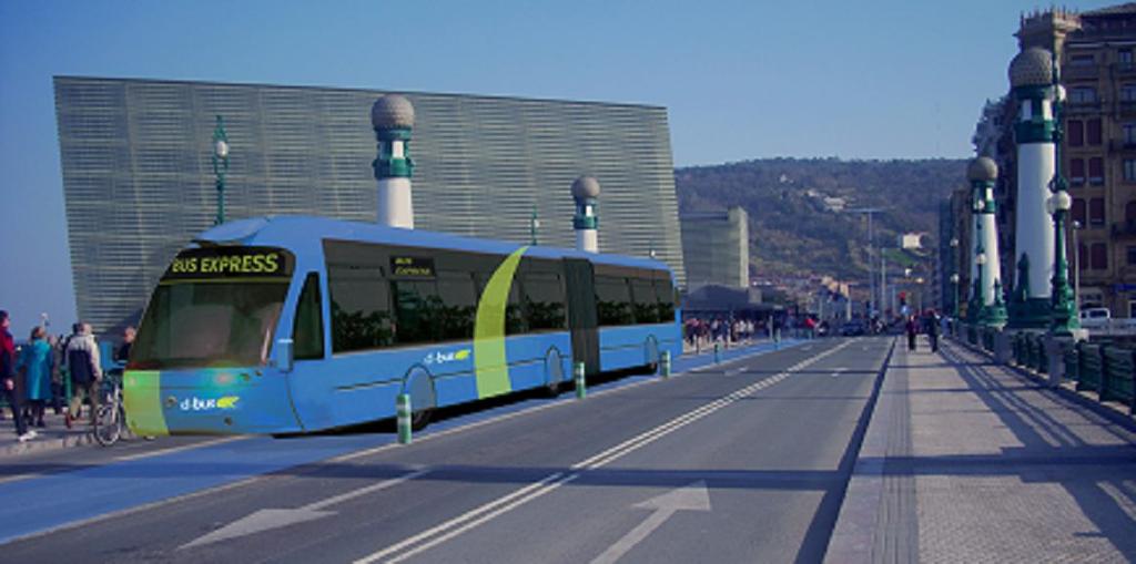 Imagen del autobús y carril-bus protegido para Donostia-San Sebastián Imagen del autobús y carril-bus para Donostia-San Sebastián Como se ha observado en las fotografías anteriores se propone pintar