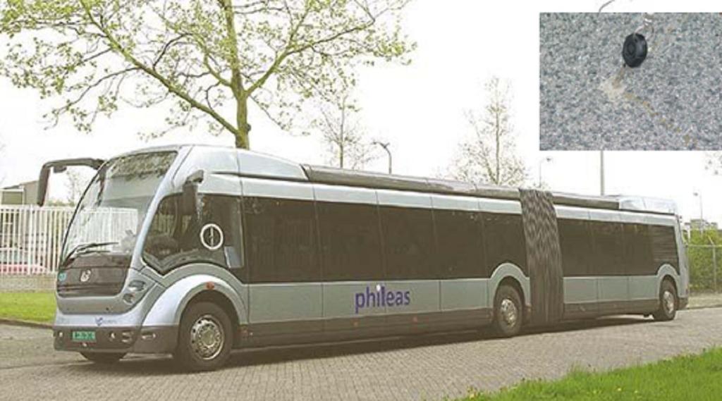 Diseño de autobús con sistema de guiado magnético Diseño interior de autobús con sistema