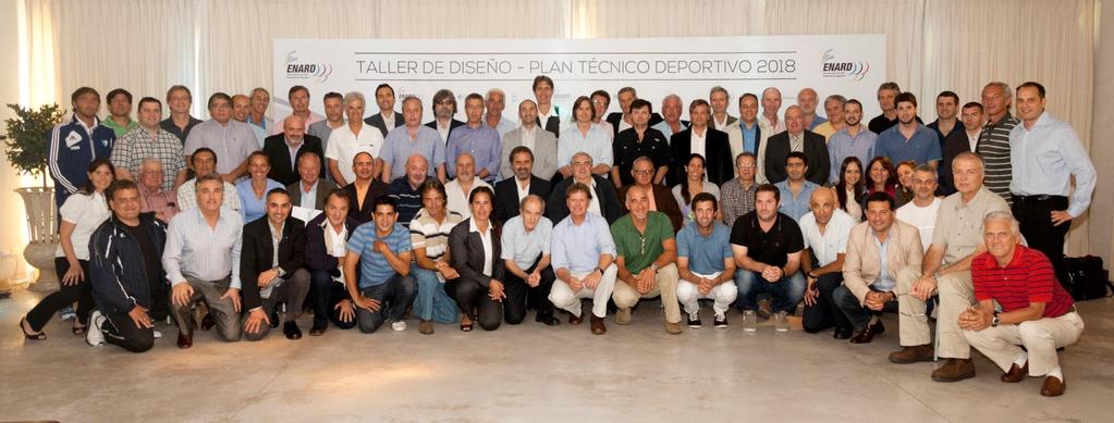 TALLER DE DISEÑO PLAN TÉCNICO DEORTIVO 2018 El equipo del la Gerencia Técnico Deportiva del ENARD organizó un taller de diseño con los 62 especialistas más destacados del medio.