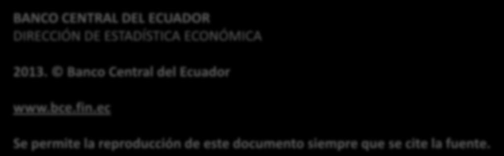 Banco Central del Ecuador www.bce.fin.