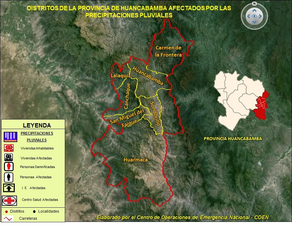 IV. INFORMACIÓN GEOGRAFICA Y DENSIDAD POBLACIONAL Provincia de Huancabamba VARIABLE / INDICADOR Cifras Absolutas % POBLACIÓN a) Población Censada 124,298 b) Población en viviendas particulares con