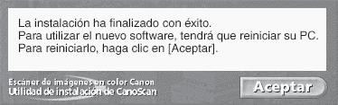 Cuando aparezca... Podria buscarlos en Internet?, haga clic en [Cancelar]. 2. Coloque el CD-ROM Utilidad de instalación de CanoScan en la unidad.