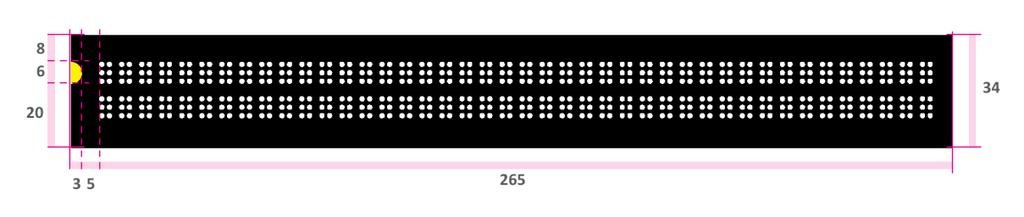 Figura 7.41: Módulos para usuarios en condición de discapacidad Las indicaciones Braille en las señales de bandera de parada están dirigida para usuarios en condición de discapacidad visual.