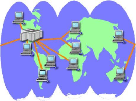 Redes de Área Extensa: WAN Alcance: conecta ordenadores localizados en cualquier sitio del mundo.