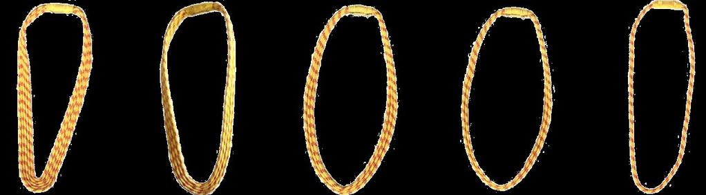 a) Cairel de gala: Estará formado por dos trenzas de dos (2) cordones de hilo de 20 mm de circunferencia cada una, terminando en dos herretes con el Escudo de Arma de la República Dominicana