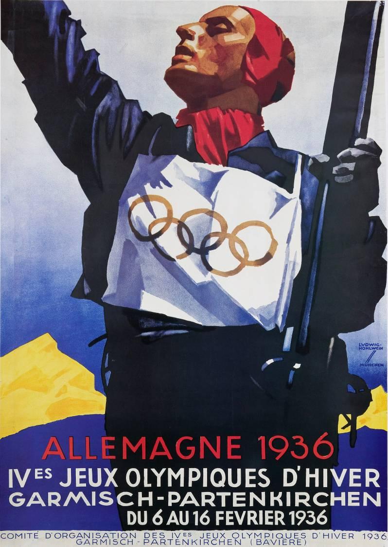 Ludwig Hohlwein, cartel de los IV Juegos Olímpicos de Invierno.