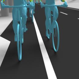 En grupo Si circulan en grupo, los ciclistas serán considerados como una sola unidad.