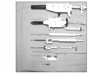 L. Pina et al Figura 3. Ilustración que muestra los diferentes dispositivos de biopsia percutánea comercializados actualmente.