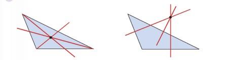 3.4 Angle bisectors, Incentre An angle bisector of a triangle is a straight line through a vertex, which cuts the corresponding angle in half.