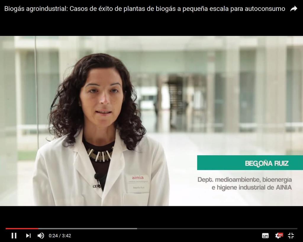 01. IMPLANTACIÓN EN ESPAÑA Casos de éxito: Video: Plantas de biogás