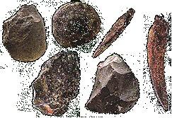 cultura oldowánica Herramientas más antiguas conocidas, apareciendo en Etiopía hace unos 2,4 Ma. Asociadas solamente a Homo habilis y Homo rudolfensis.
