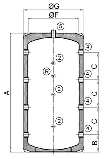 intercambiador l - - - - Instalación Vertical, horizontal y mural Vertical Vertical Vertical Presión máx. primario bar - - - - Temp. máx. primario ºC - - - - Presión máx. secundario bar 6 6 6 6 Temp.