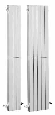 Vertical AV 1800 Radiadores verticales formados por elementos acoplables entre sí mediante manguitos de 1 rosca derecha-izquierda y junta de estanquidad.