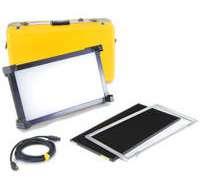 KINOFLO maleta amarrilla de plástico lámpara de led kinoflo marco de aluminio lumbrera panal cable de luz