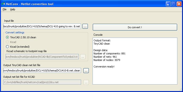 Recursos y herramientas adicionales Conversores de formato NetConv Conversor de