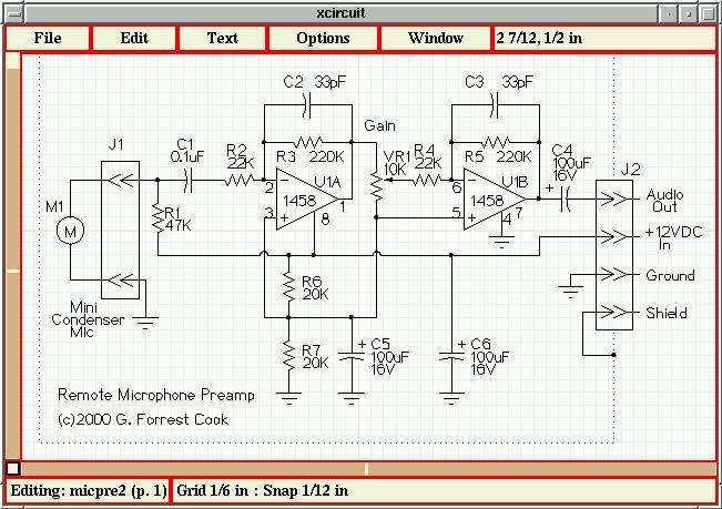 Herramientas de SL para el diseño de PCBs XCircuit Xcircuit permite ingresar circuitos esquemáticos. URL: http://opencircuitdesign.
