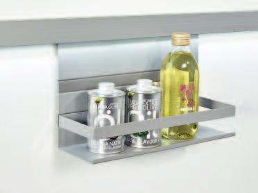 Equipamiento de nichos Sistema de riel de aluminio Estante universal con marco color: Espacio de apoyo: acero Gris titanio para