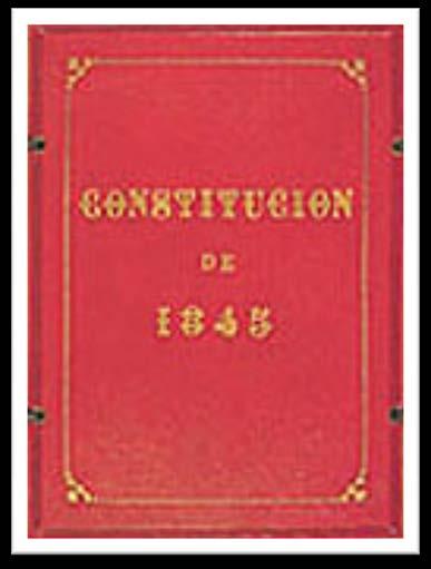 La Constitución de 1845 se planteó como una reforma de la del 37 y fue fiel reflejo de las ideas moderadas del gobierno, cuyo máximo representante fue Ramón Mª Narváez.