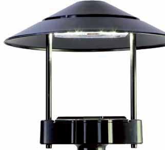 La tecnología de anillo óptico exclusiva de GE, dirige la luz a donde se necesita de manera - narias LED para postes similares.