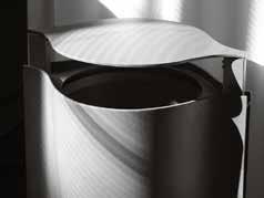 Fontana Antoni Arola 2001 An ergonomically-shaped solid litterbin with or without lid, suitable for urban