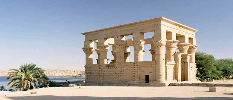 Día 6º: KOM OMBO - ASWAN (Alojamiento y pensión completa a bordo) Visita el templo de Philae de Isis, visita del Obelisco Inacabado y la Gran Presa de Aswan, una de las mayores presas del mundo y la