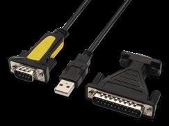 0002 CONVERTIDOR USB A SERIE, 8433281000568 TIPO A/M-RS232 DB9/M DB25/M, 1,8 M Adaptador USB a Serie para impresoras o cualquier otro dispositivo con interfaz serie > El cable lleva conector USB tipo