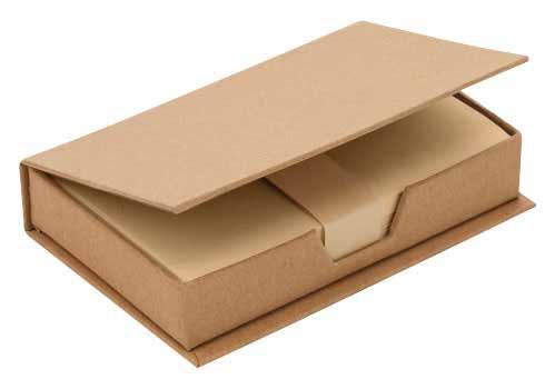 CÓD: N8 Taco Ecológico de 180 hojas en caja de cartón reciclado. Tamaño: 13 x 8.