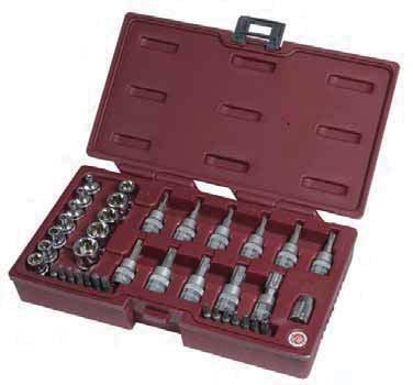 wrench case for internal and external TX-screws para tornillos TX